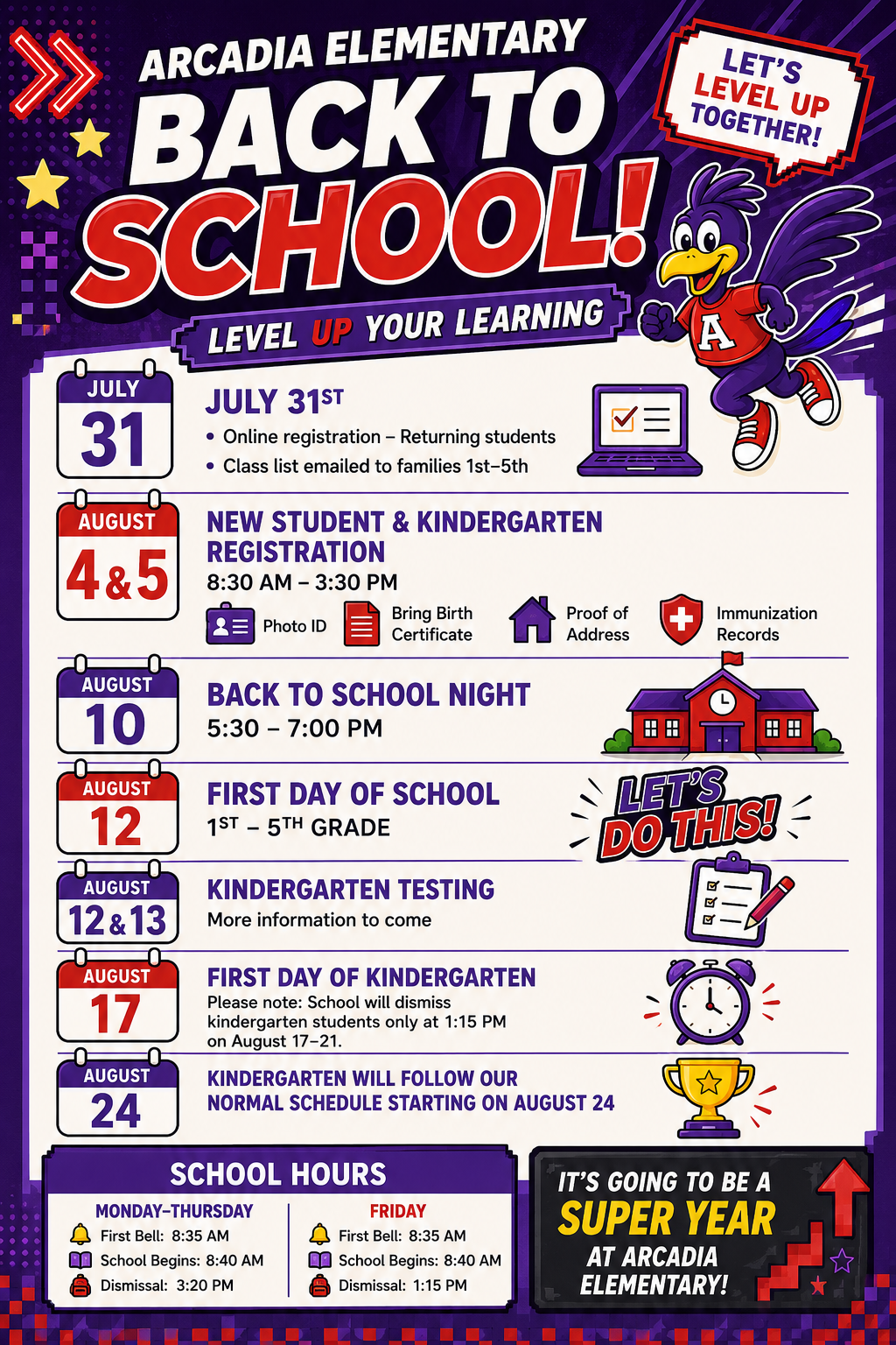 Image flyer back to school