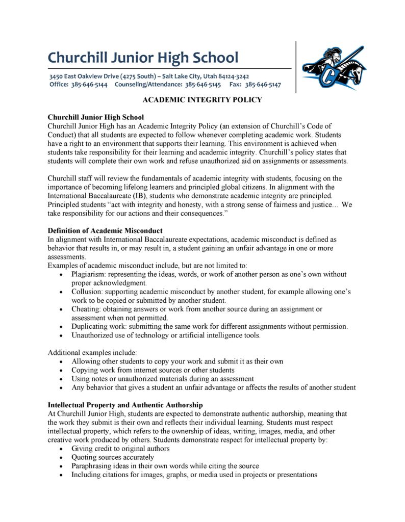 Academic Integrity Policy Page 1 (JPG)