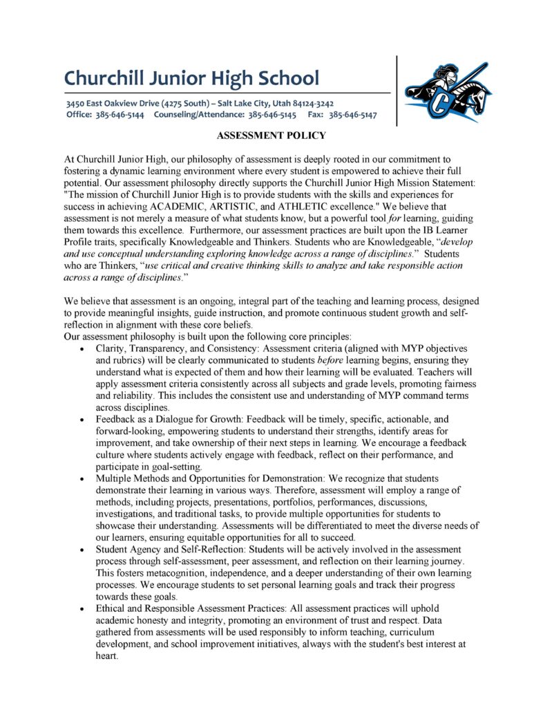 Assessment Policy Page 1 (JPG)