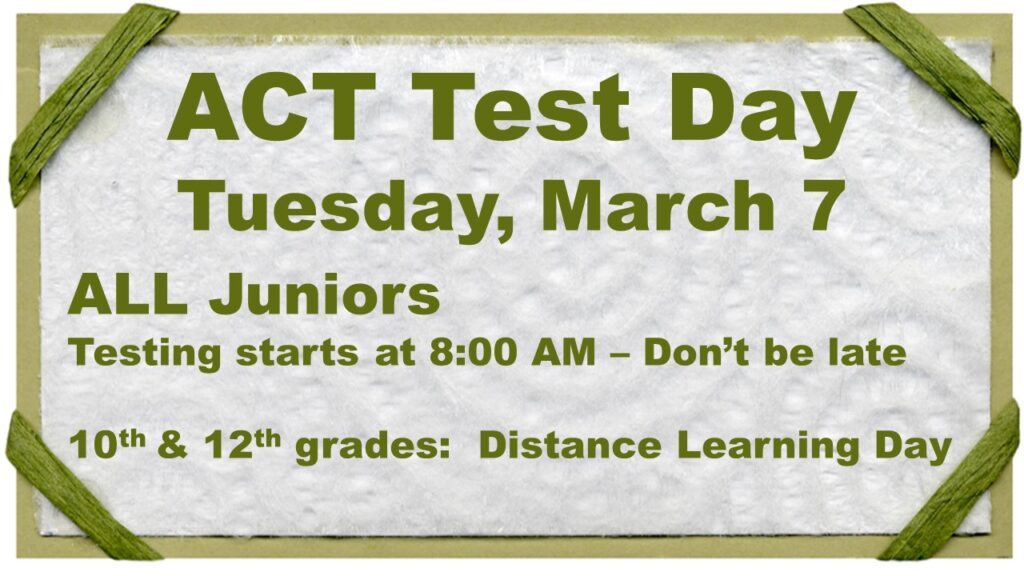ACT Test Day Information