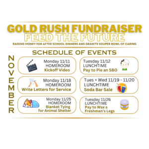 Gold Rush Fundraiser November events