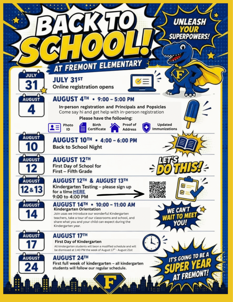 Upcoming dates and information