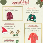 Holiday spirit week flyer