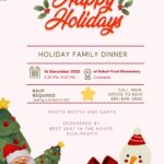 Holiday family dinner flyer