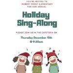 Holiday sing-along flyer