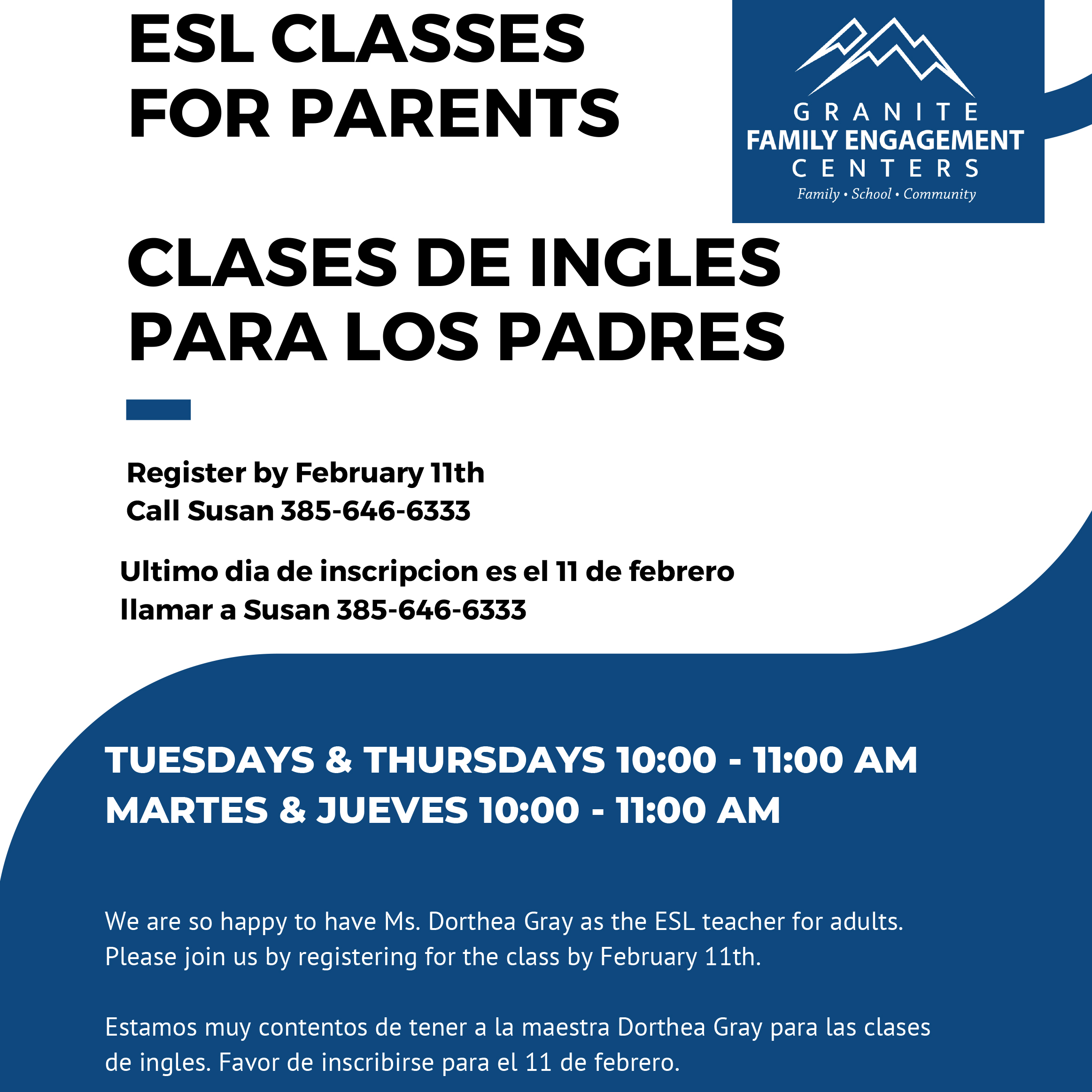 ESL Classes, Clases de Ingles