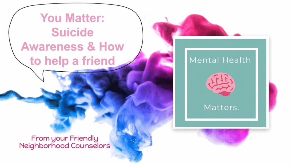 Suicide Awareness presentation for 9th grade