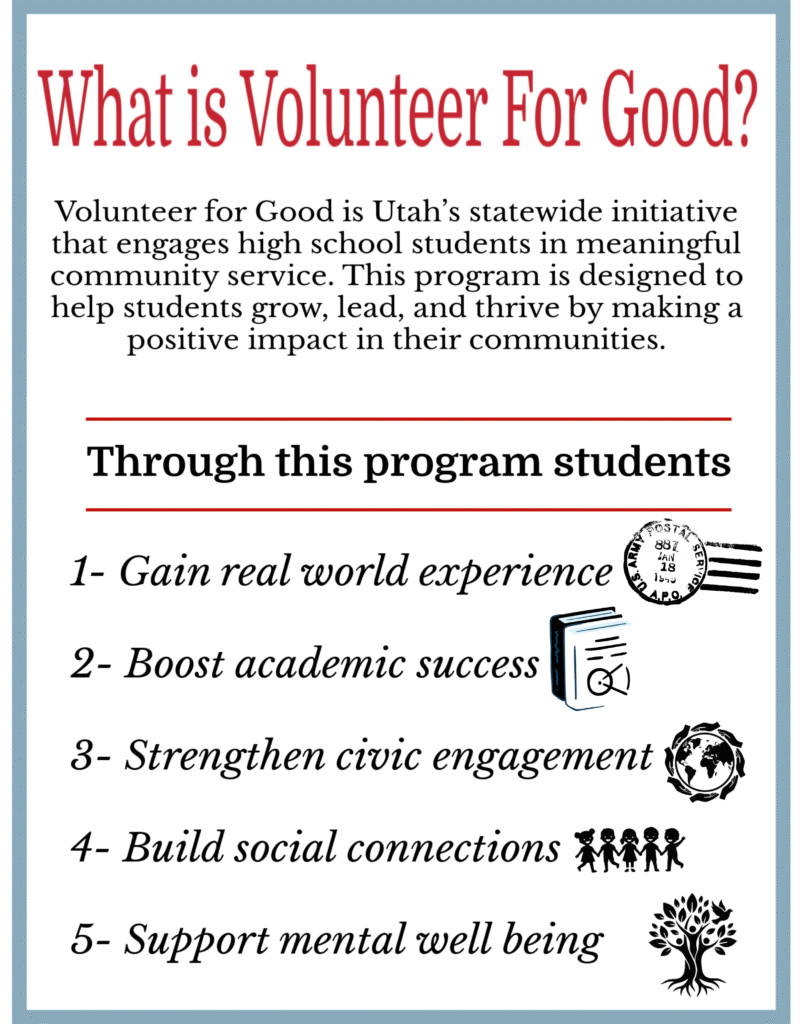 Volunteer For Good program overview poster