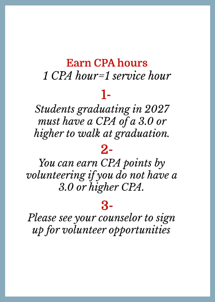 Earn CPA hours through volunteering flyer