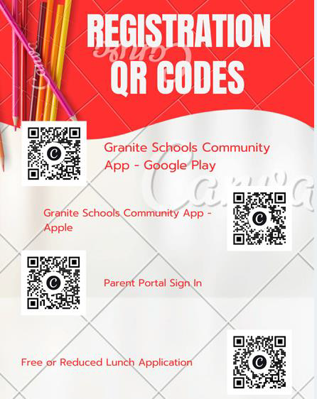 Registration QR codes flyer