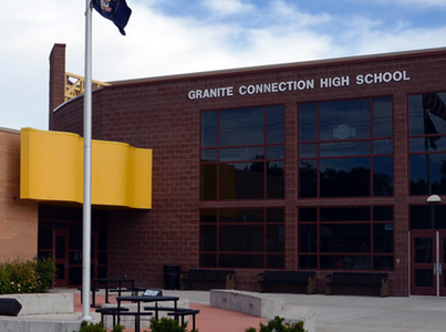 Granite Connection High School front entrance