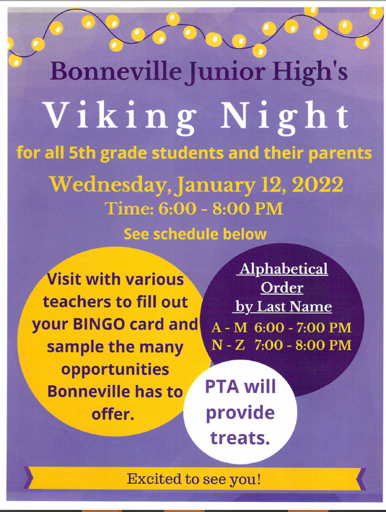 Bonneville Junior High’s Viking Night