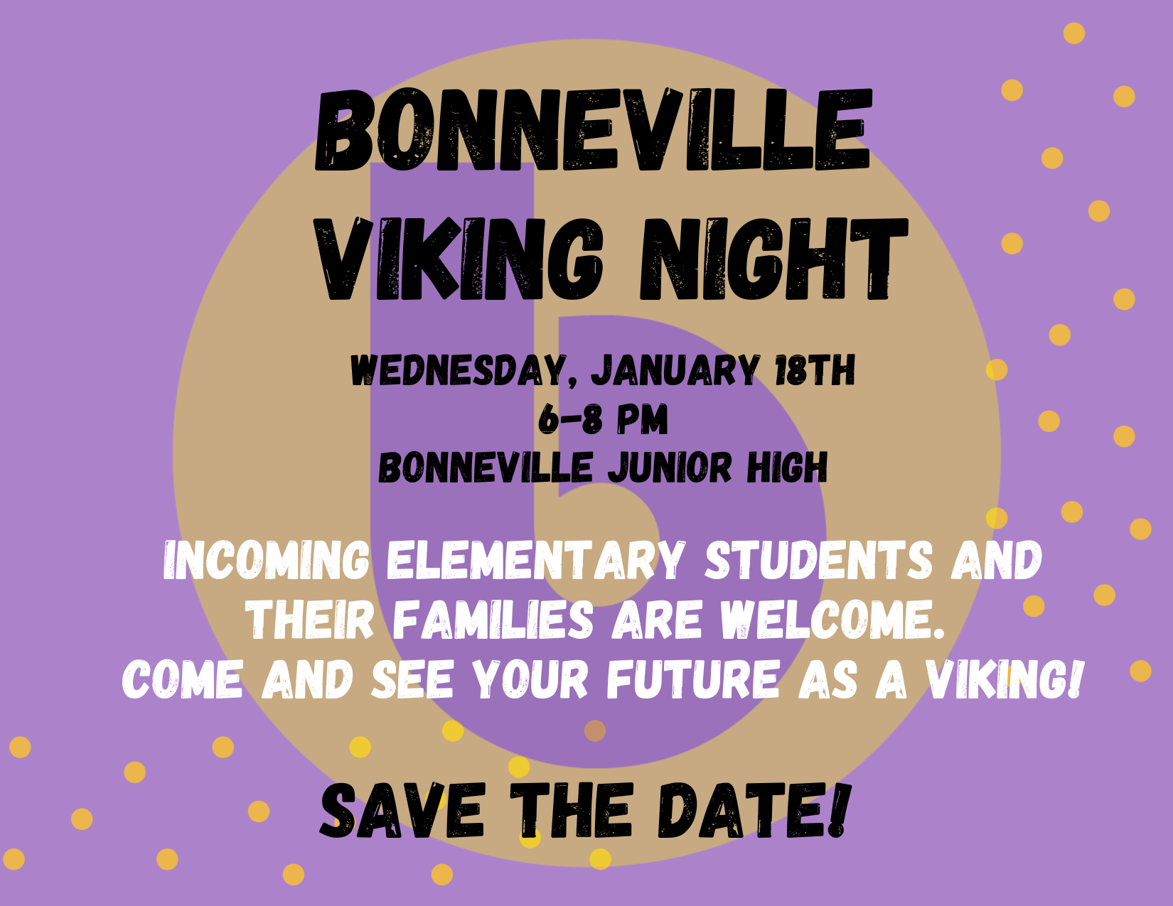 Bonneville Jr High Viking Night