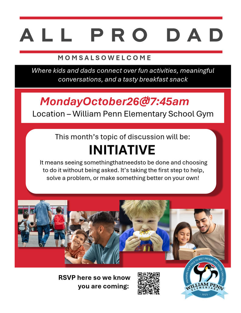 Monday, October 26 at 7:45am All Pro Dad