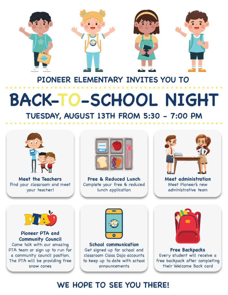 Back to School Nigh Flyer English 