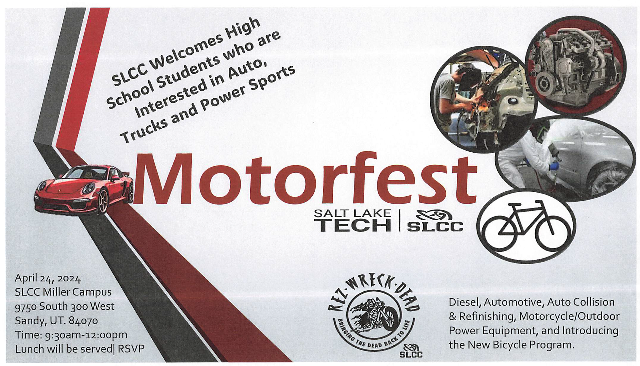flyer for motorfest, information included below