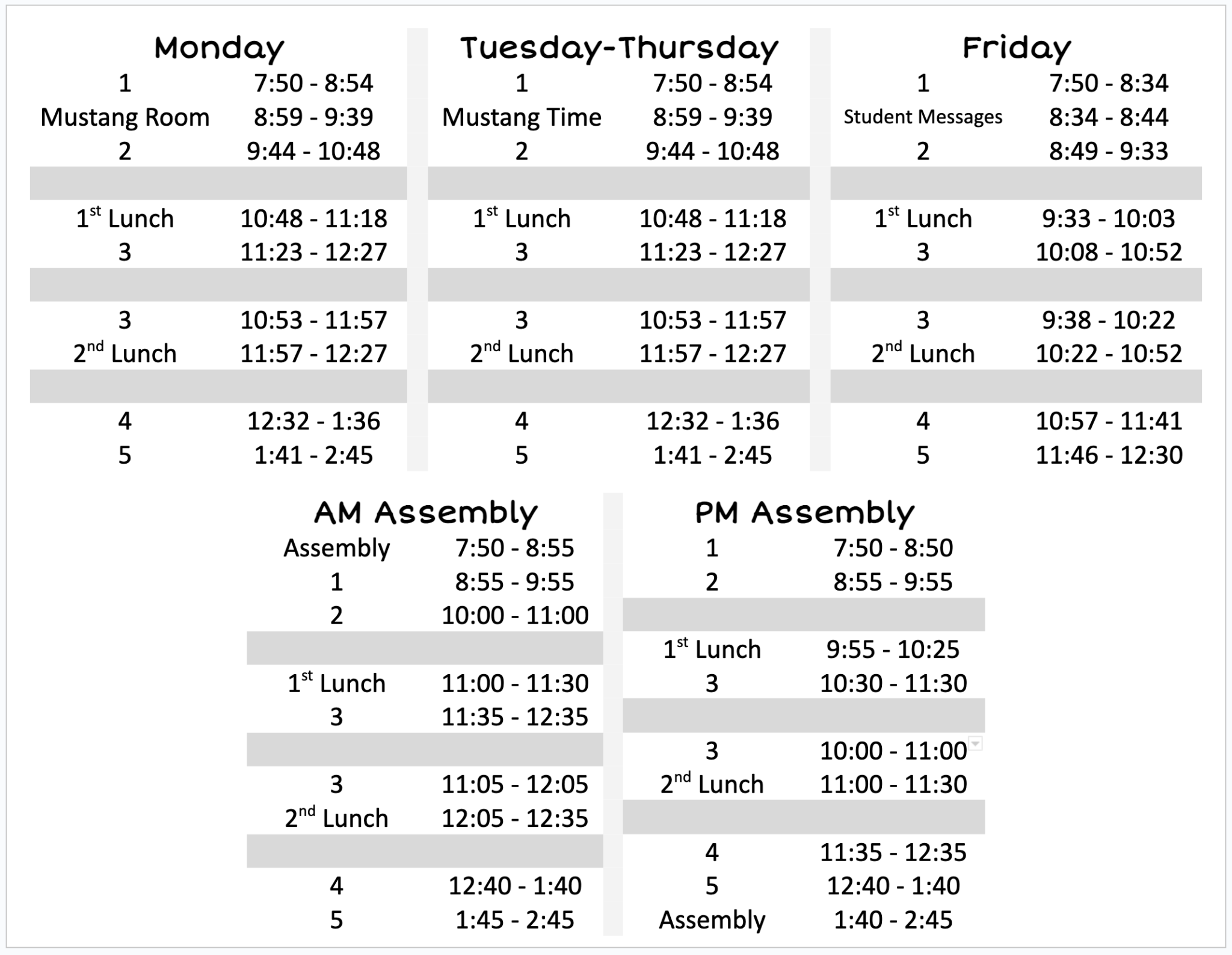 bell-schedule