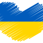 Heart with Ukraine Flag